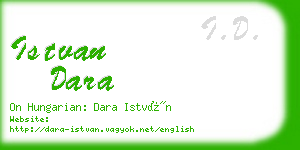 istvan dara business card